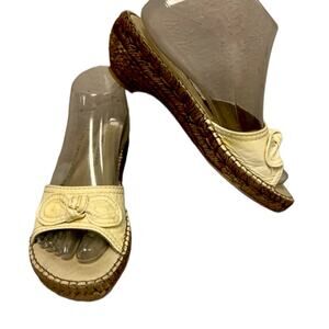 Eric Michael patent leather wedge slide